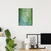 Add Your Custom Text Teal and Green Grunge Poster (Thuiskantoor)