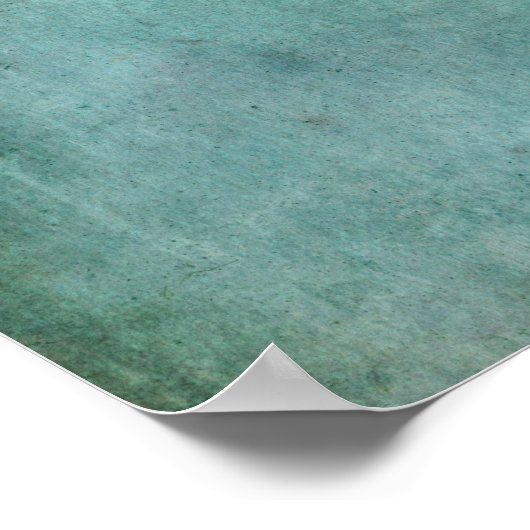 Add Your Custom Text Teal and Green Grunge Poster (Hoek)