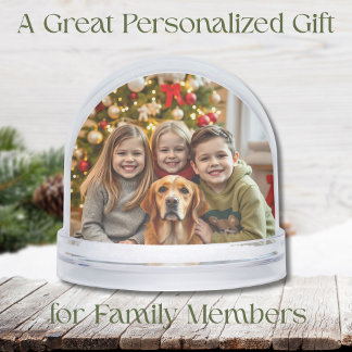Add your Favorite Family Photos to this Christmas Sneeuwbol