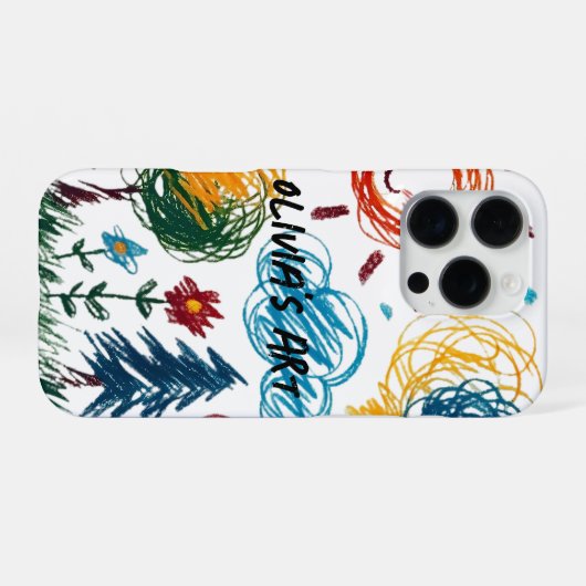 Add your Kid's Artwork to this iPhone Hoesje (Achterkant horizontaal)
