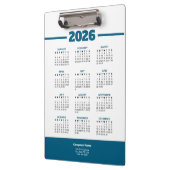 Add Your Logo 2026 Business Calendar Clipboard Klembord (Links)
