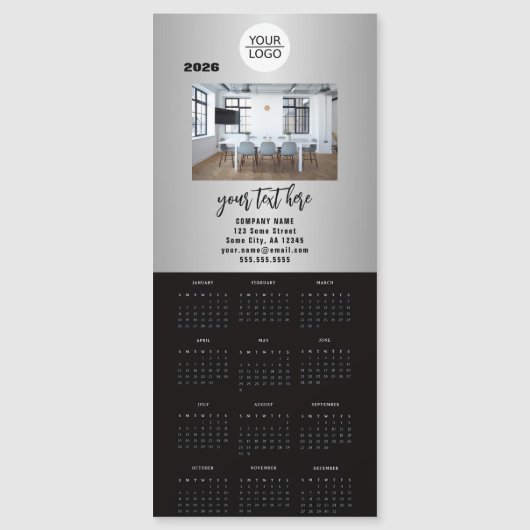 Add your Logo 2026 Calendar Company Photo (Voorkant)