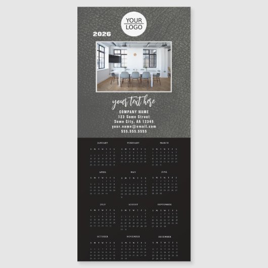 Add your Logo 2026 Calendar Company Photo (Voorkant)