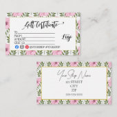 ADD YOUR LOGO Business gift certificate marketing Visitekaartje (Voorkant / Achterkant)