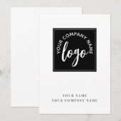 Add Your Logo Company Notitiekaartje (Voorkant / Achterkant)