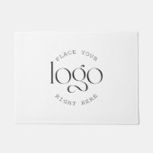 Add Your Logo Custom Business Promotional White Deurmat (Voorkant)