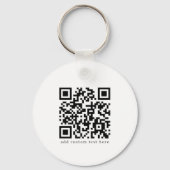 Add Your Logo Custom Business Promotional White Sleutelhanger (Achterkant)