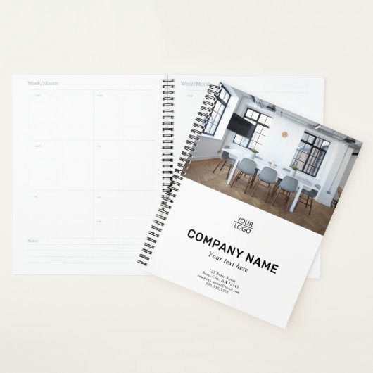 Add your Logo Custom Text Promotion Photo Planner (Display)