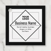 Add Your Logo Customizable Template Bedankjes Labels (Voorkant)