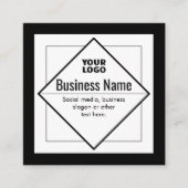 Add Your Logo Customizable Template Informatiekaartje (Voorkant)