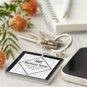 Add Your Logo Customizable Template Sleutelhanger (Voorkant Rechts)
