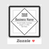 Add Your Logo Customizable Template Sticker (Vel)