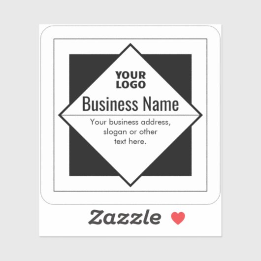Add Your Logo Customizable Template Sticker (Vel)
