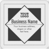 Add Your Logo Customizable Template Sticker (Voorkant)