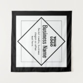 Add Your Logo Customizable Template Wandkleed (Voorkant (horizontaal))