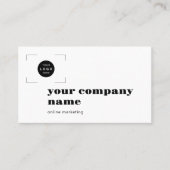 Add your logo modern professional QR code Visitekaartje (Voorkant)