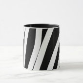 Add your logo name here blue red stripes art desig mok (Midden)