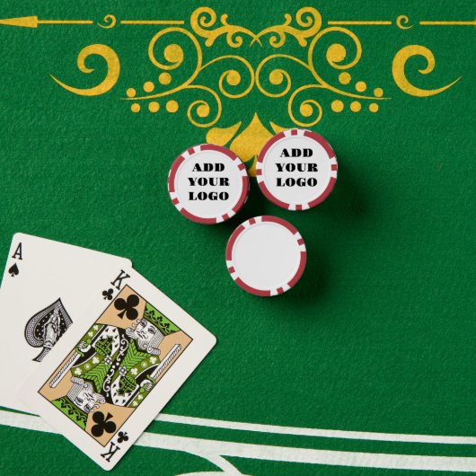 ADD YOUR LOGO POKER CHIPS (Pokertafel (Stack))