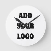 ADD YOUR LOGO RONDE KLOK (Voorkant)