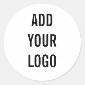 ADD YOUR LOGO RONDE STICKER (Voorkant)