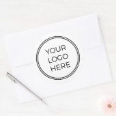 Add Your Logo Simple Round Label (Envelop)