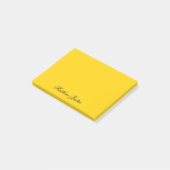 Add Your Name to Custom Canary Yellow Notes (Schuin)