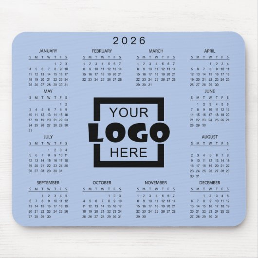 Add Your Own Business Logo 2026 Calendar Muismat (Voorkant)