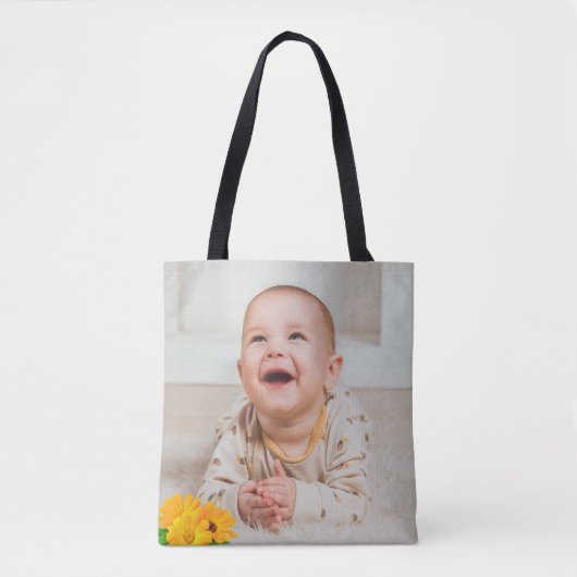 Add your own custom photo front and back tote bag (Voorkant)