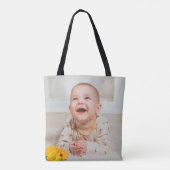 Add your own custom photo front and back tote bag (Achterkant)