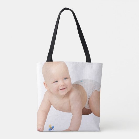 Add your own custom photo front and back tote bag (Achterkant)