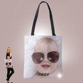 Add your own custom photo front and back tote bag