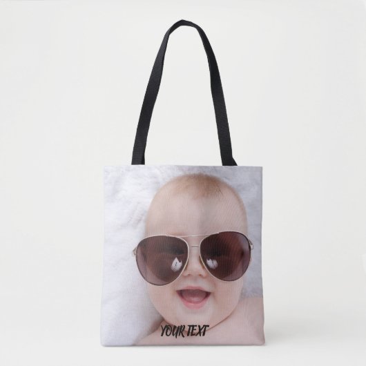 Add your own custom photo front and back tote bag (Voorkant)