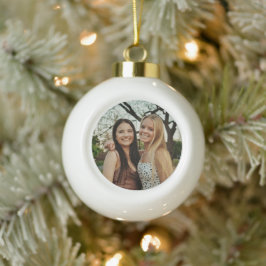 Add Your Own Custom Photo Keramische Bal Ornament
