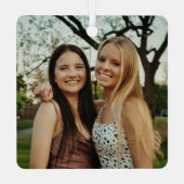 Add Your Own Custom Photo Metalen Ornament (Achterkant)