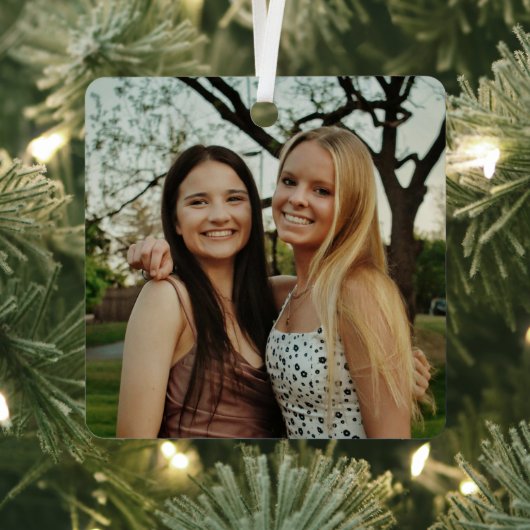 Add Your Own Custom Photo Metalen Ornament (Insitu)