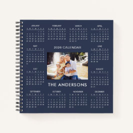 Add Your Own Family Photo 2026 Calendar |  Notitieboek