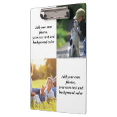 Add your own foto's, text and background throw pi klembord (Links)