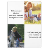 Add your own foto's, text and background throw pi klembord (Achterkant)