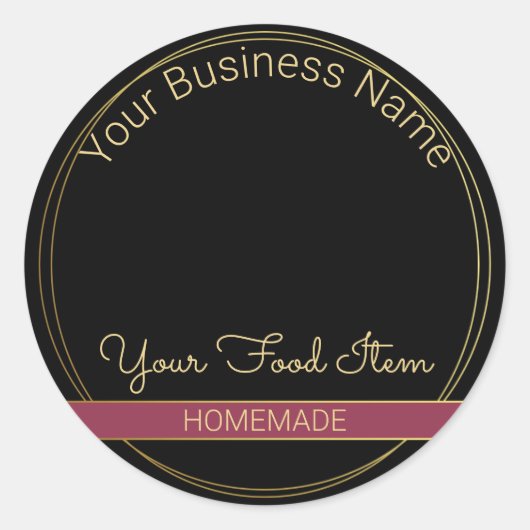 Add Your Own Image Food Product Label (Voorkant)