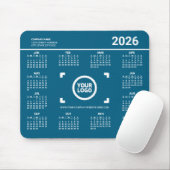 Add Your Own Logo 2026 Calendar Mousepad Muismat (Met muis)