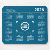 Add Your Own Logo 2026 Calendar Mousepad Muismat (Voorkant)