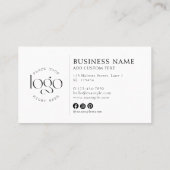 Add Your Own Logo DIY Branding Small Visitekaartje (Achterkant)