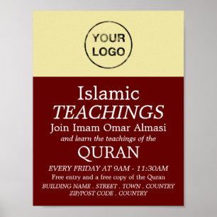 Add Your Own Logo, Islamic Teaching Advertising Poster