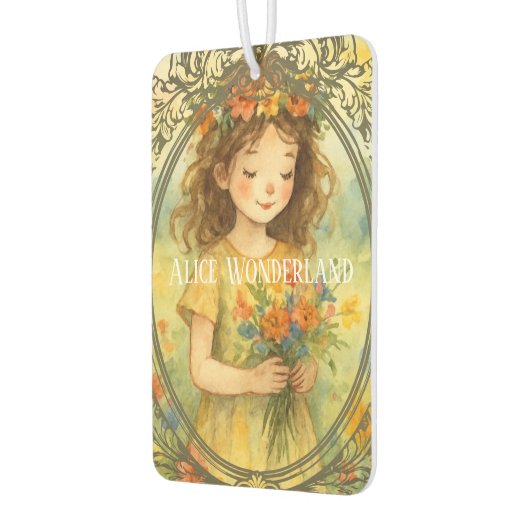 Add your own photo and text Retro painting artwork Luchtverfrisser (Links)