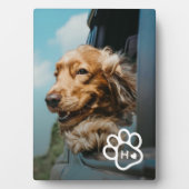 Add Your Own Photo Dog Pets Monogram Fotoplaat (voorkant)