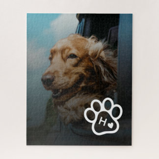 Add Your Own Photo Dog Pets Monogram jigsaw puzzle Legpuzzel