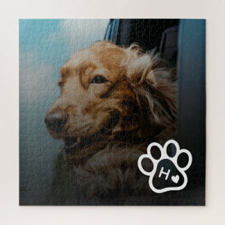 Add Your Own Photo Dog Pets Monogram jigsaw puzzle Legpuzzel