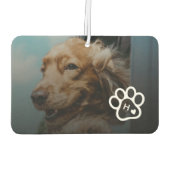 Add Your Own Photo Dog Pets Monogram Luchtverfrisser (Achterkant)
