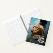Add Your Own Photo Dog Pets Monogram Notitieboek (Binnen)