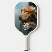 Add Your Own Photo Dog Pets Monogram Pickleball Paddle (Achterkant)